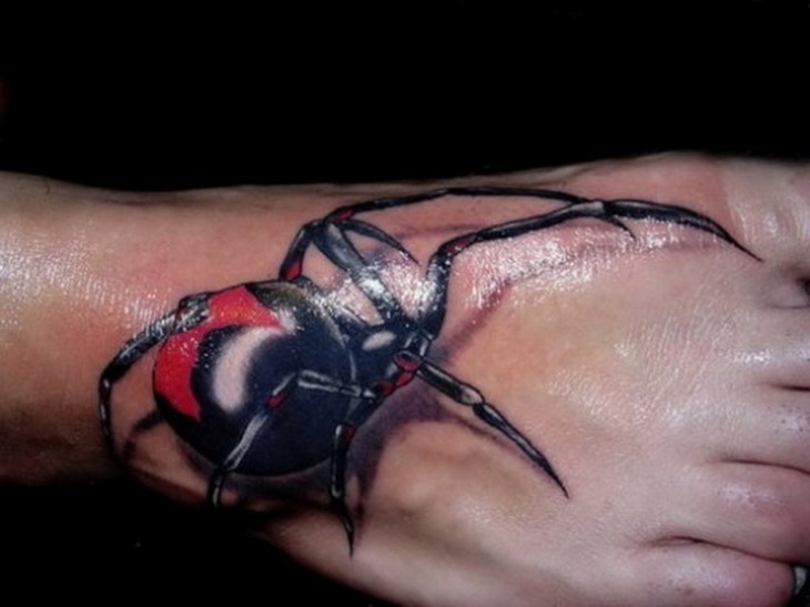 Cool 3d Foot Tattoos Design