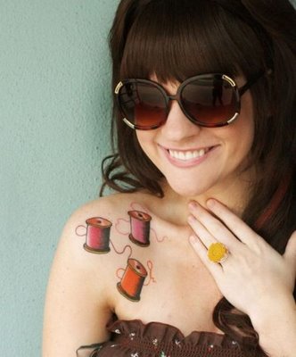 Cool Thread Tattoos on The Chest