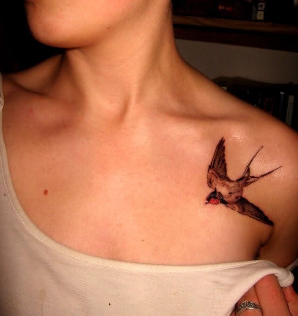 Cool Canary Tattoo for Girls