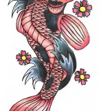 Beautifully Calm Koi Fish Tattoo