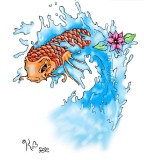 Japanese Koi Fish Tattoo Design