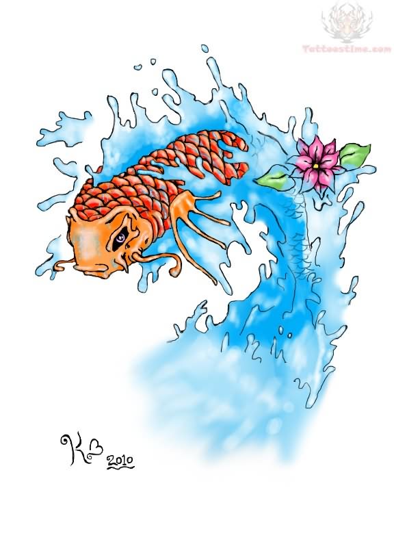 Japanese Koi Fish Tattoo Design