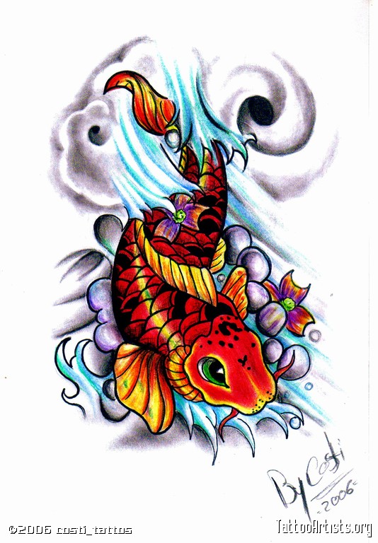 Koi Fish Tattoo Art