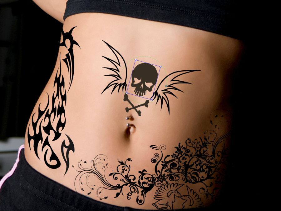 Nice Temporary Tattoo / Art Ink Design