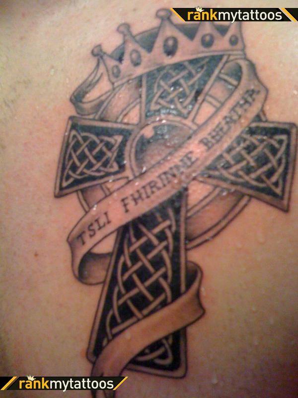 Celtic Cross Irish Lettering Celtic Cross Tattoo