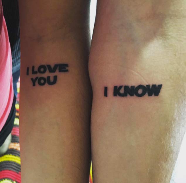 cute couple tattoo