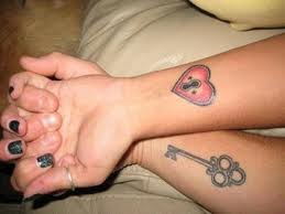 Love And Key Best Matching Tattoo Photo