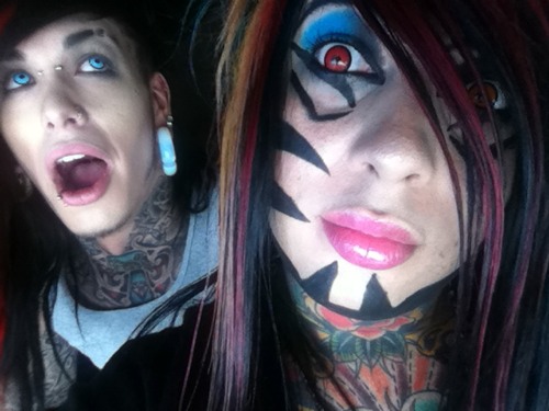 Cool Dahvie Vanity Tattoo on Face