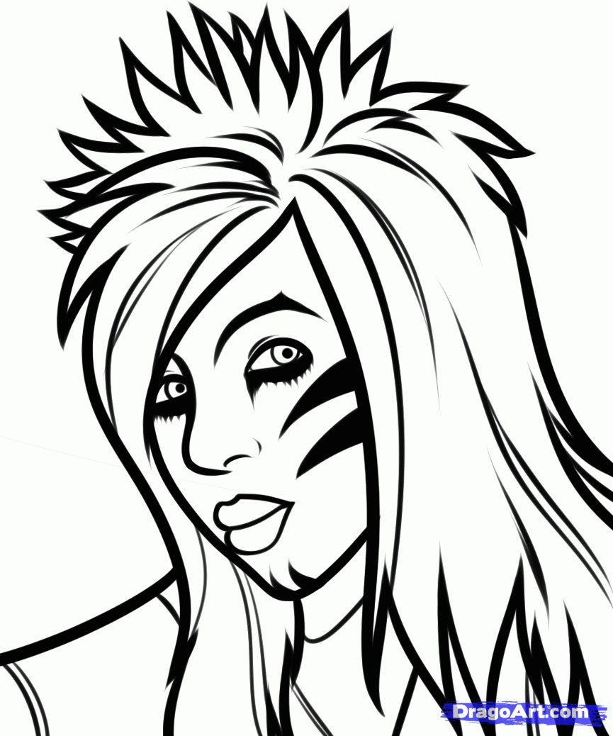 Draw Dahvie Vanity Face Sketch for Tattoo