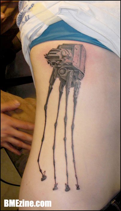 Cool Star Wars Dali Elephant Tattoo ink for Women