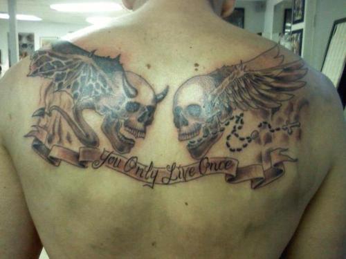 Devil Amp Angel Tattoo Picture Design