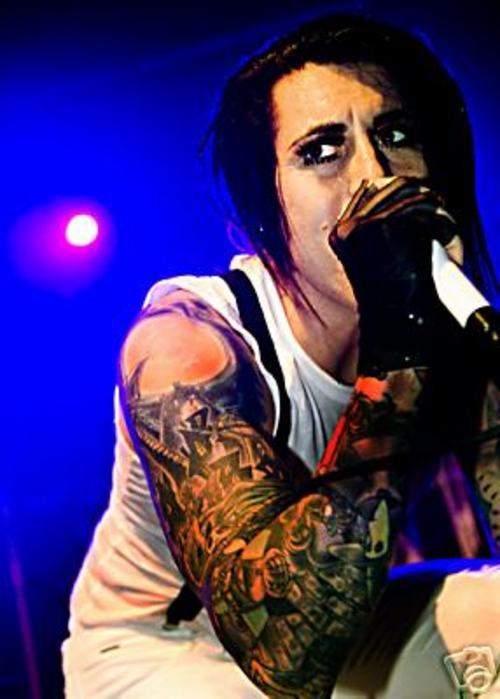 Davey Havok on Stage Photos: Right Full-Sleeve Tattoo  Details