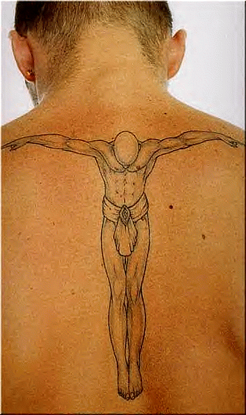 David Beckham Back Tattoo