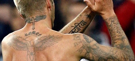 Beckham Left Lower Arm Tattoo Design