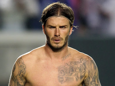 Tattoo David Beckham Right Arm and Chest