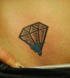 Charming Diamond Girls Tattoo Design on Hip