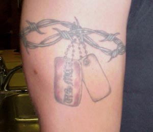 A Marine Corps Dog Tags Tattoos