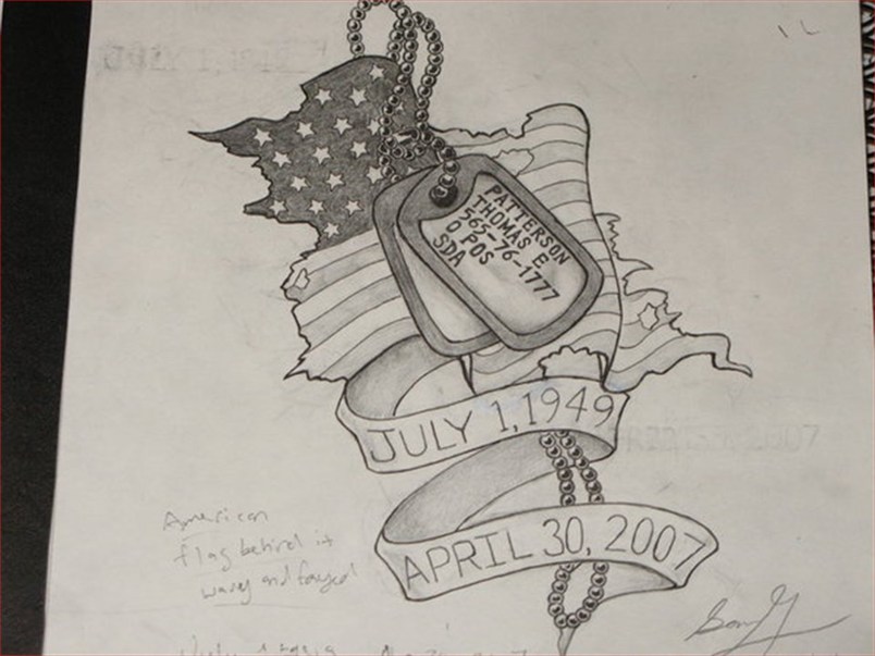Memorial Dog Tag Tattoo Design Inspiration