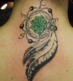 Cute Tiny Dreamcatcher Tattoo Designs Ideas on Back for Girls