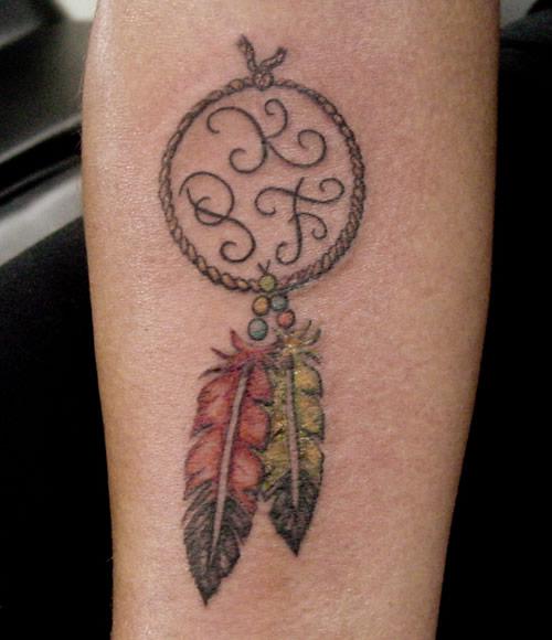 Cute Dreamcatcher Tattoo For Girls