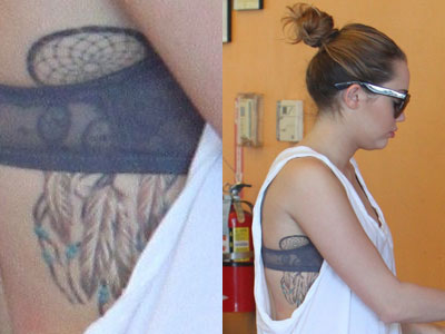 Miley Cyrus DreamCatcher Tattoo