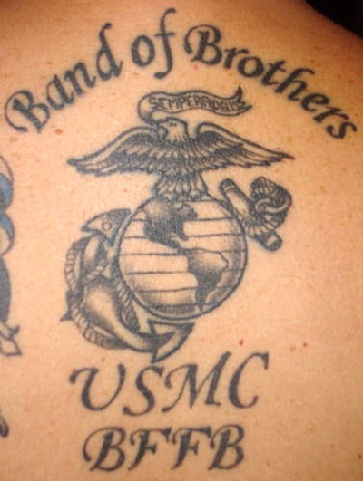 Band of Brothers Eagle Globe and Anchor Tattoo