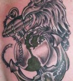 Eagle Globe Anchor Tattoos American Patriotic Tattoo Design