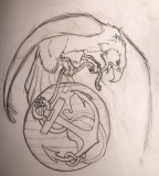 Eagle Globe And Anchor Tattoo Sketch By Tidma