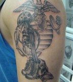 Eagle Globe And Anchor Tattoo Patriotic Tattoo