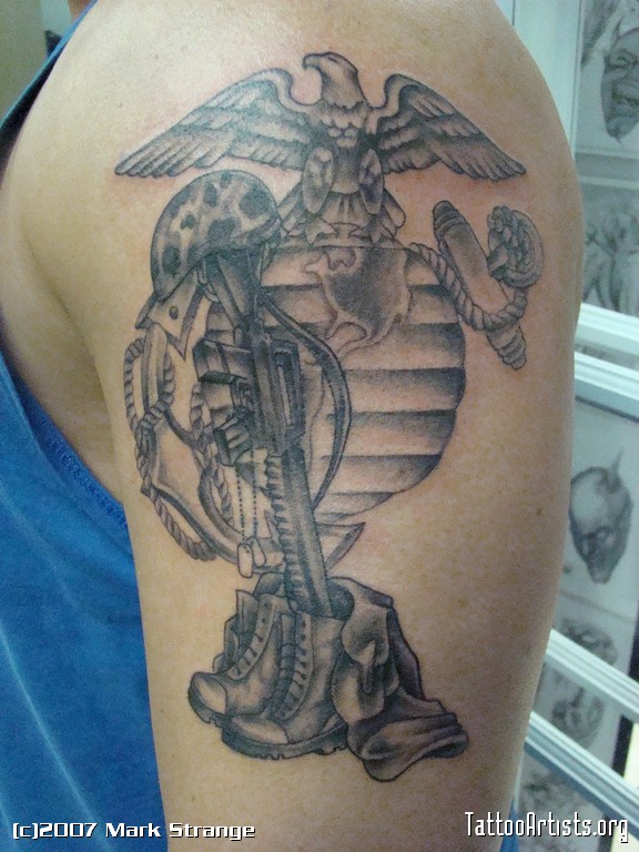 Eagle Globe And Anchor Tattoo Patriotic Tattoo