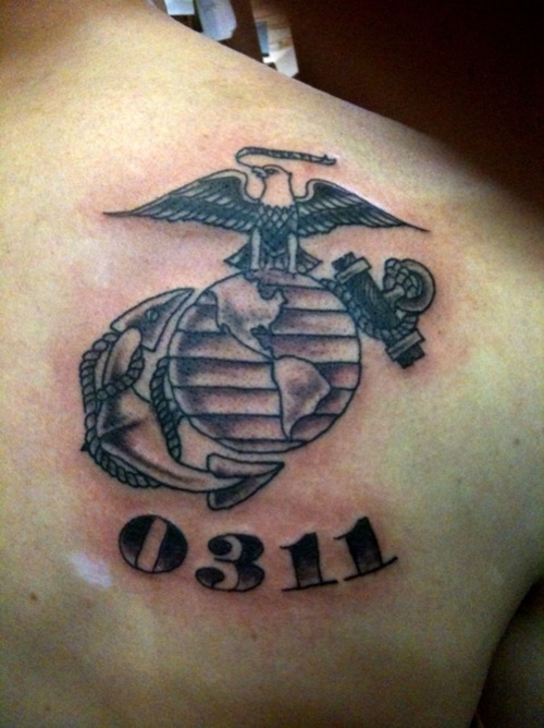 Eagle Globe And Anchor 0311 Tattoo