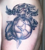 Steel Eagle Globe And Anchor Tattoo Marine Corps Tattoos