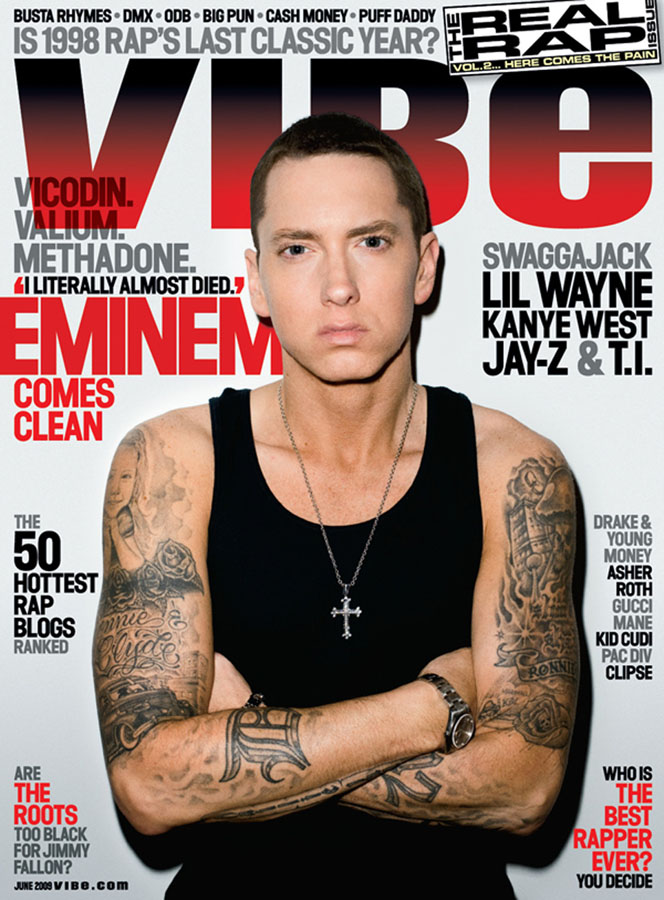 Eminem Tattoos in Vibe Magazine