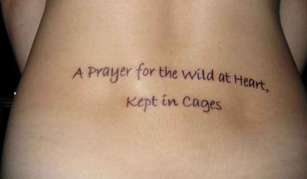 Impressive Short Faith Quotes For Lower Back Tattoos