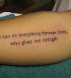 Tattoo Wise Phrases from Bible 
