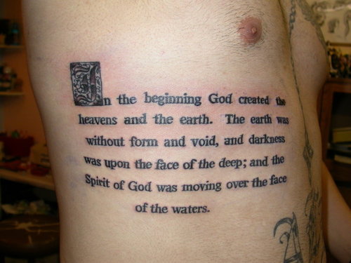 Scripture Tattoos On Ribs Famous Bible Verse