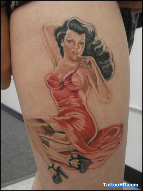 Fat Girls Pinup Tattoos Picture