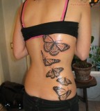 Feminine Butterflies Back Tattoos Designs for Women (NSFW)