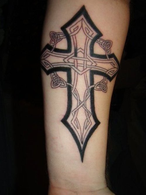 Beautiful Celtic Cross Arms Tattoo Designs for Women