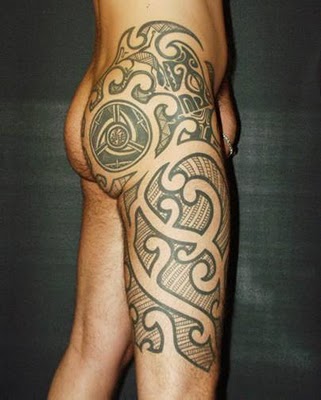 Filipino and Japanese Body Tribal Tattoo Design for Men (NSFW)