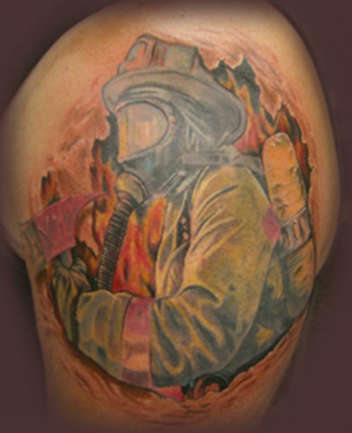 Amazing Firefighter Tattoos Ideas for Man