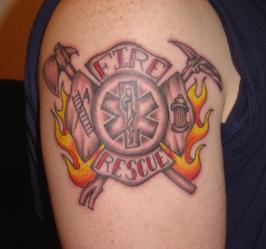 Firefighter Tattoo Maltese Cross Pictures