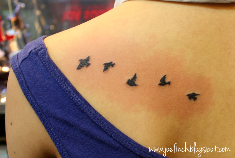 Flock Of Birds Back Tattoo Pictures