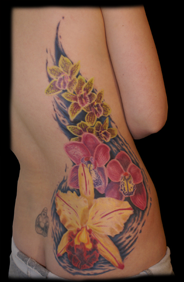 Lotus Flower Tattoo Design on Bacl for Women