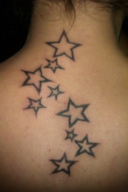 Star Simple Tattoos Designs Perfect Shooting