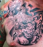 Wonderful Foo Dog Tattoo Designs