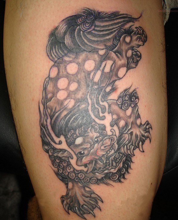 Chinese Foo Dog Tattoo Design