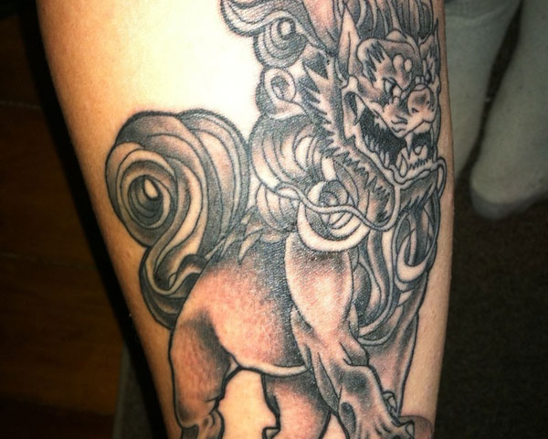 Wonderful Foo Dog Tattoo Designs