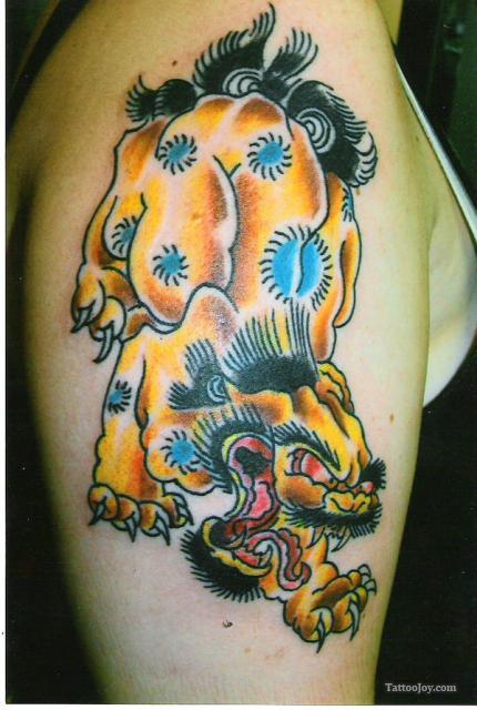 Dashing Japanese Foo Dog Tattoos