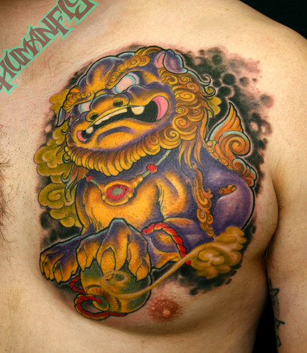 Fu Dog Tattoos Body Best Design